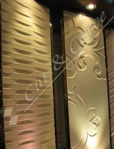 บ้านน่าอยู่กับผนังห้องตกแต่ง เฟอร์นิเจอร์ Cut & Carve Wall panel