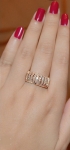 แหวนทองสีชมพู 18k Pink gold ดีไซน์ใหม่ล่าสุด สวยหรูด้วยเพชร CZ เกรดเยี่ยม คุณภาพดี